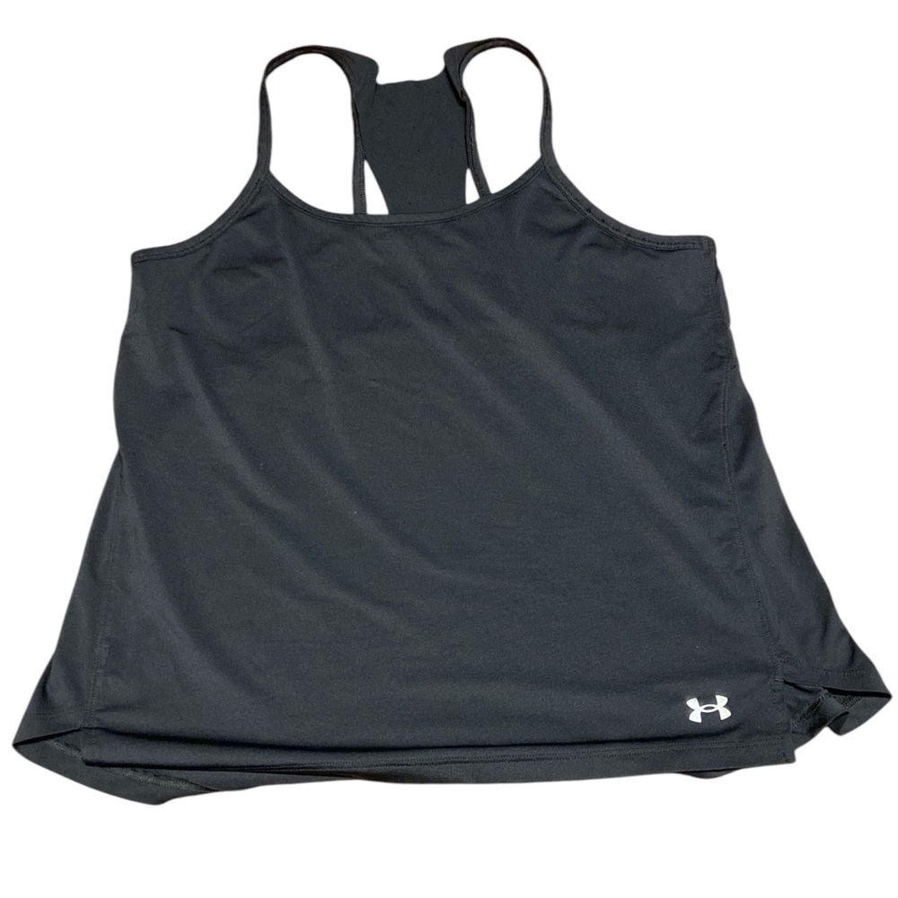 Under Armour Black Relaxed Backless Tank Top